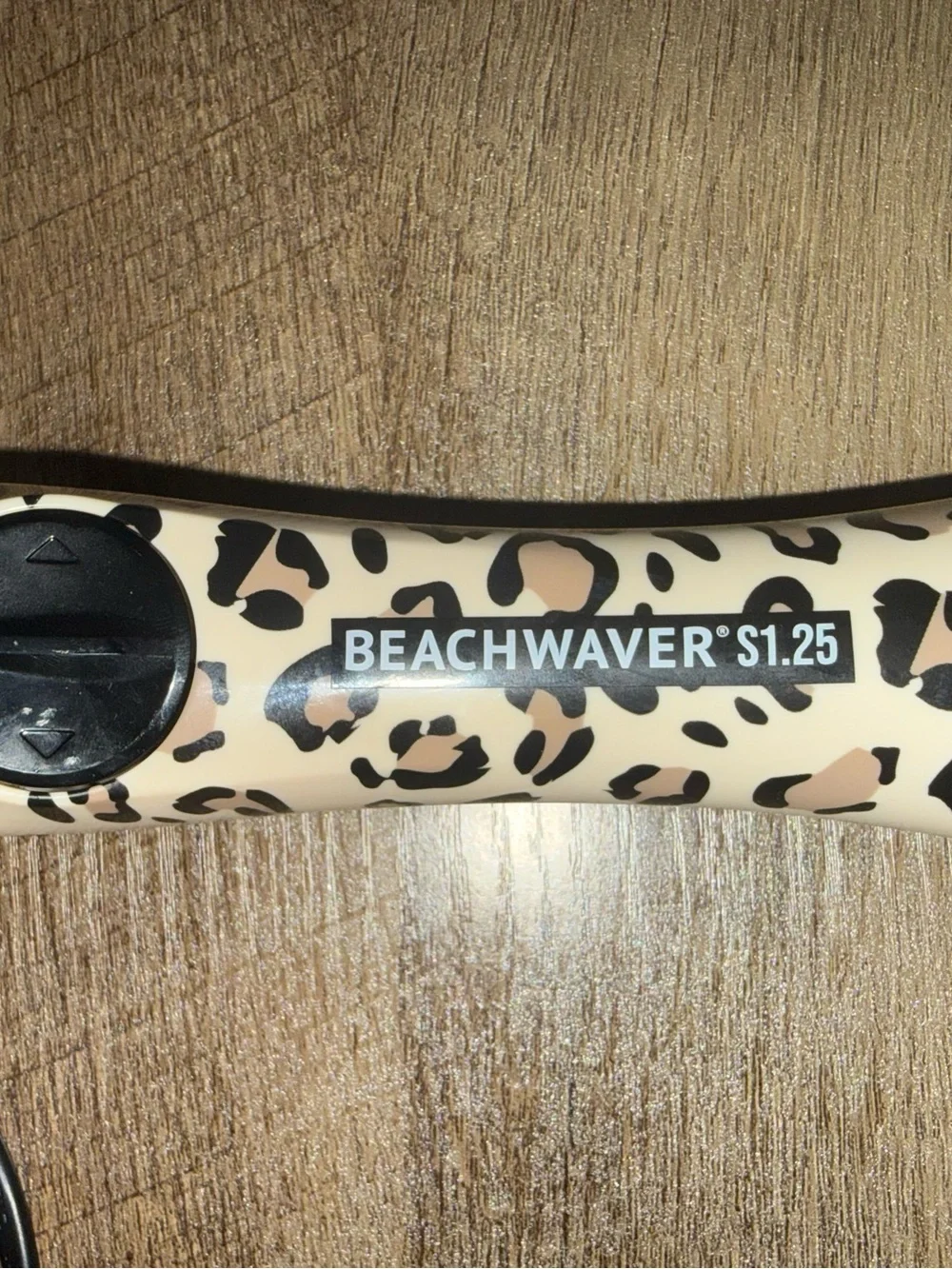 The Beachwaver Co. Leopard Print Curling Iron in White and Black